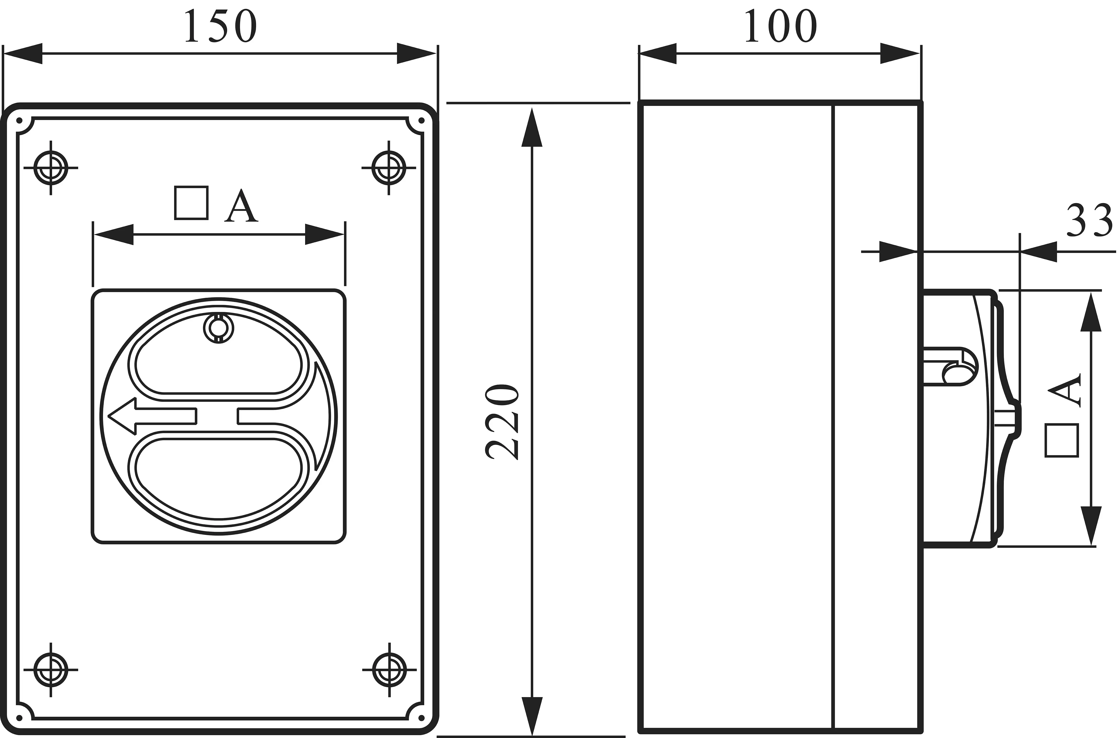 Разъединитель 32 А 1 x 90° желтый, красный BACO 172161 222173 1 шт.