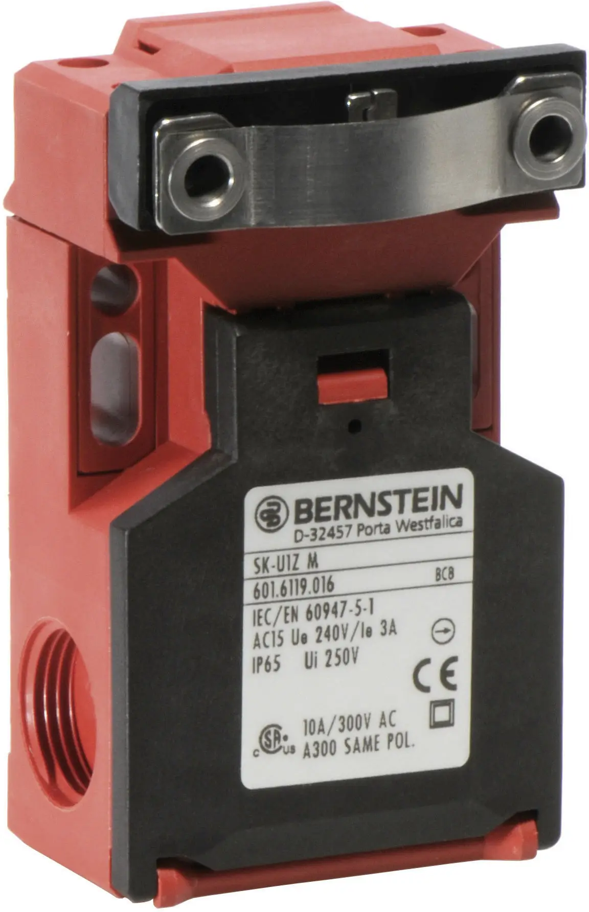 Предохранительный выключатель BERNSTEIN SK-U1Z M 240 В/переменного тока 10 А, отдельный импульсный привод, степень защиты IP65, 1