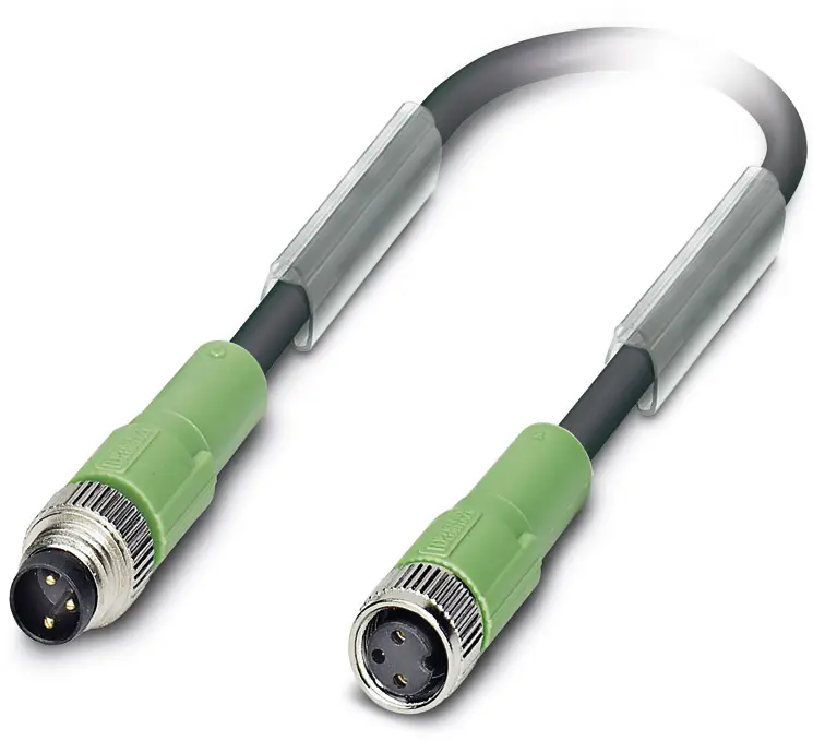 Кабель для датчиков/исполнительных устройств Phoenix Contact SAC-3P-M 8MS/10.0-PUR/M 8FS 1693322, гнездо М8, прямой, 1 шт.