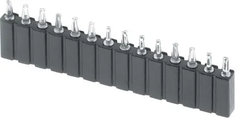 Прецизійний штифтовий роз'єм, W & P Products 153PF-040-1-50-00 RM: 2,54 мм