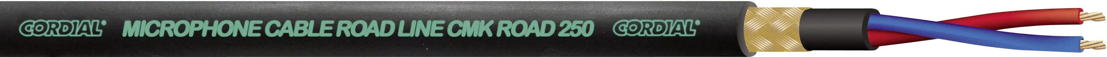 Мікрофонний кабель Cordial CMK ROAD 250 1 x 2 x 0,5 мм² + 1 x 2 x 0,5 мм² чорний Кількість товарів на погонний метр