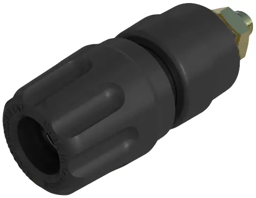 Затискач для стовпа чорний 35 A Hirschmann Test & Measurement PKI 10 A Au 1 шт.