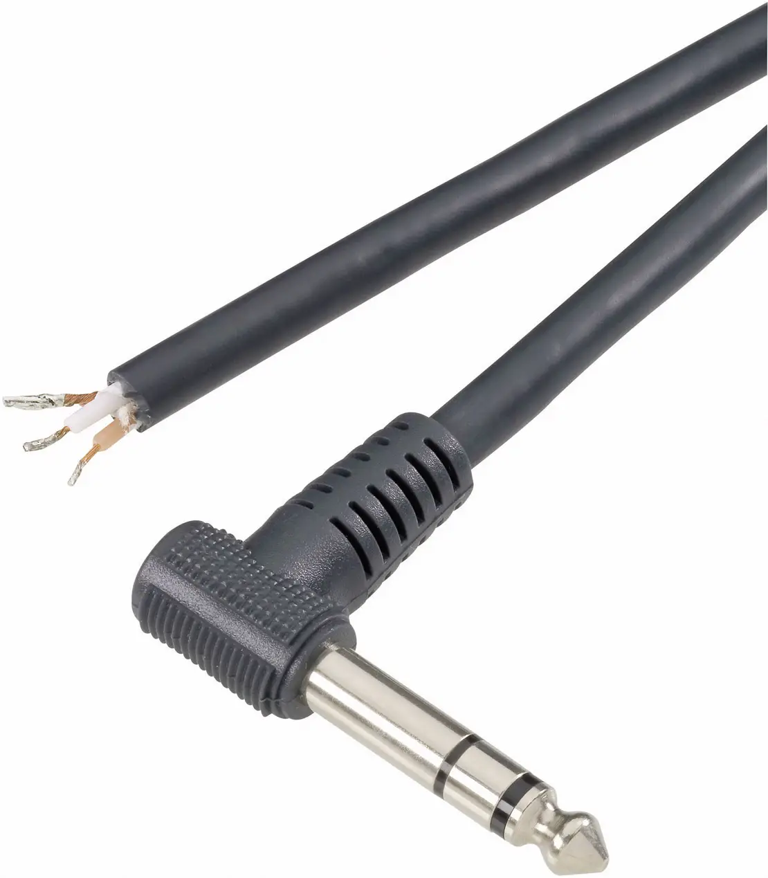 Аудиокабель с разъемом BKL Electronic jack 6,3 мм, угловой, стерео, 1,8 м
