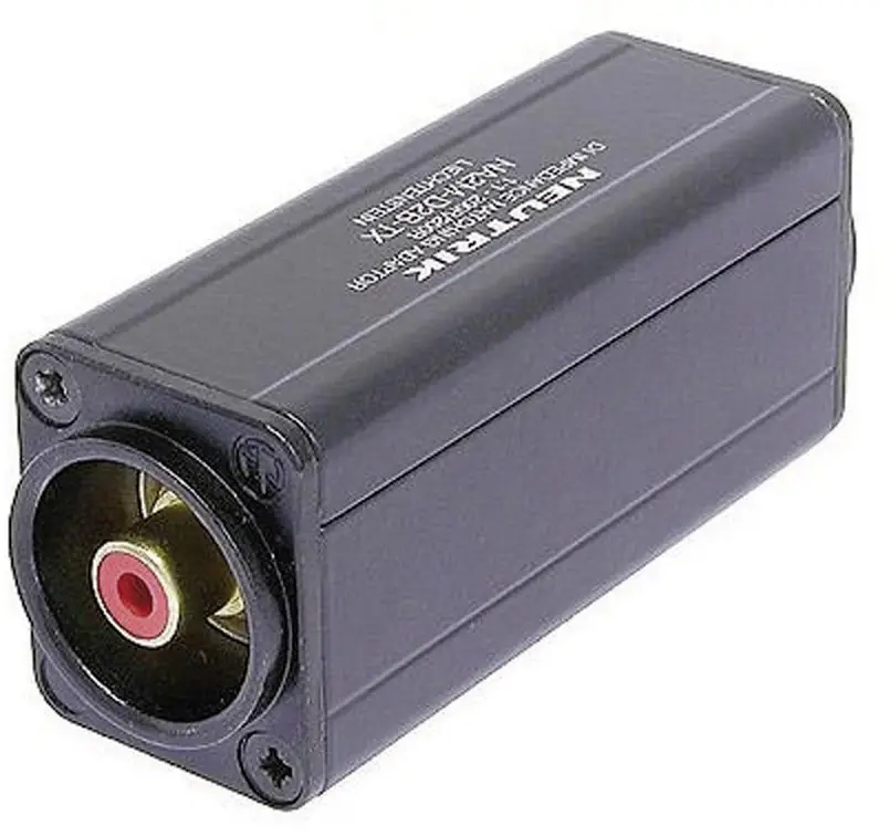 Адаптер XLR NA2M-D2B-TX Разъем XLR «папа» - разъем RCA/cinch «мама» Neutrik NA2M-D2B-TX 1 шт.