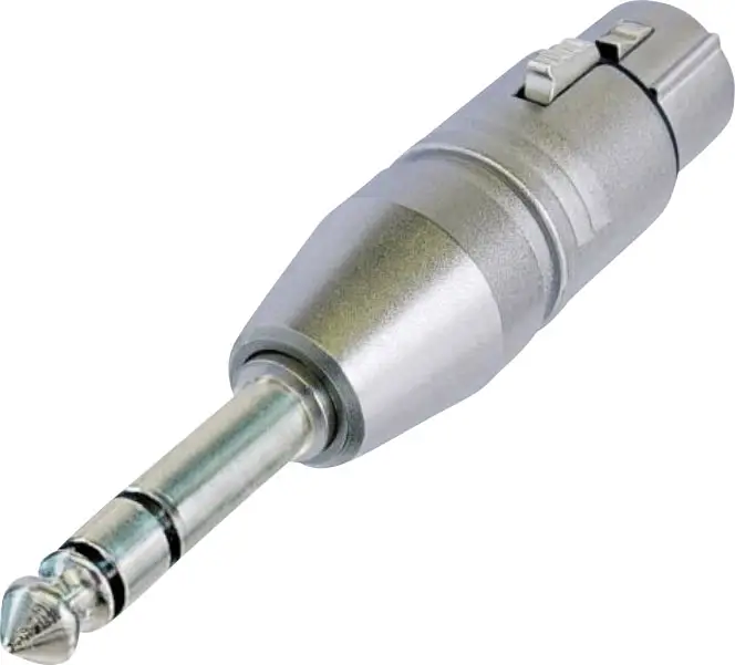 Адаптер XLR NA3FP з роз'єму XLR (мама) на роз'єм стерео джек 6,3 мм (тато) Neutrik NA3FP 1 шт.