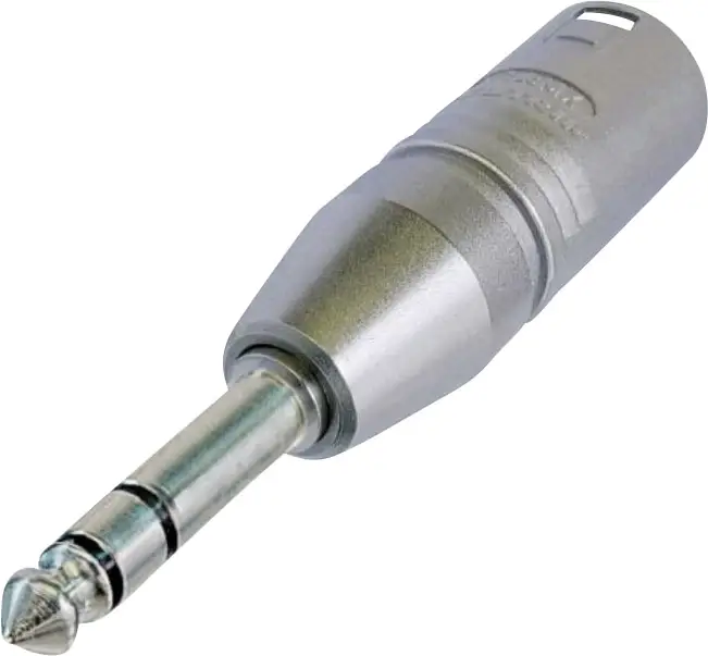 Адаптер XLR NA3MP чоловічий XLR - чоловічий стереоджек 6,3 мм Neutrik NA3MP 1 шт.