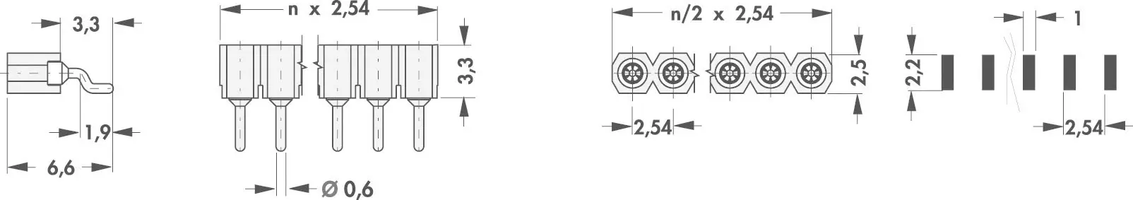 Гнездо для монтажа Fischer Elektronik MK 24 SMD/20