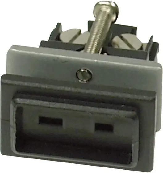 Гніздо для термопари B & B Thermotechnik 0220 0135-01, тип JFe-CuNi, чорне