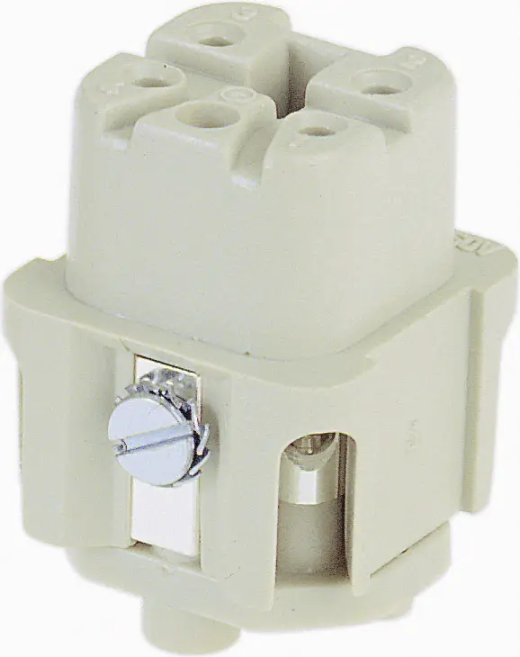 HARTING 09200032711 Вставка гнездового разъема Han® 3A-F, серия Han® A, 3+PE, 1 шт.