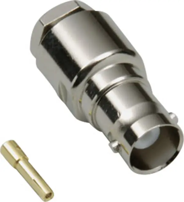 Разъем BNC, BKL Electronic 401282, 50 Ом, паяемый, никелированная латунь