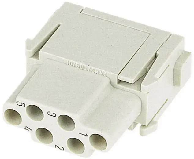 HARTING 09140063101 Вставка гнездового разъема Han® E, серия Han® C-Modul, 1 шт.