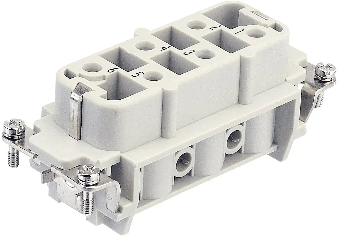 HARTING 09310062711 Han® HsB 6 гнездовой разъем + винт PE 1 шт.