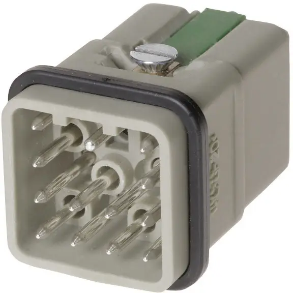 HARTING 09120123001 Вставка-штифт Han Q12-M-QL чоловічого типу, серія Han® Q, 12 + PE, 1 шт.