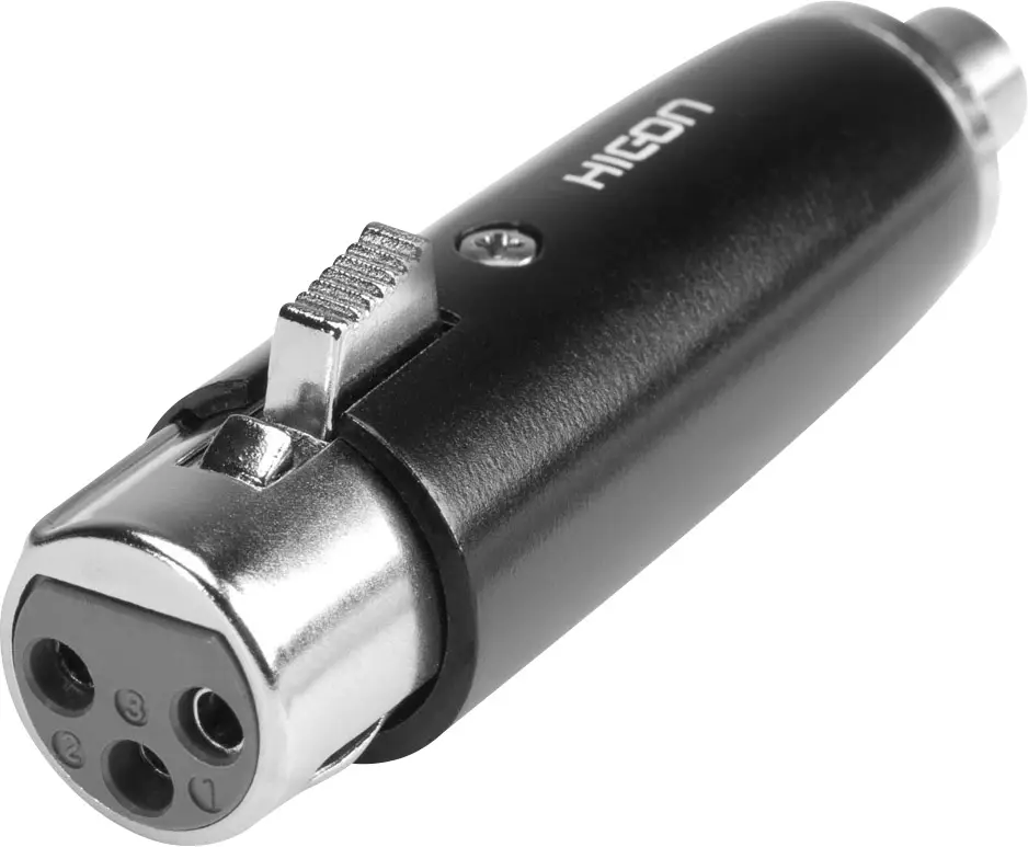 XLR-адаптер HI-X3CI-FF разъем XLR (мама) - разъем RCA/cinch (мама) Hicon HI-X3CI-FF 1 шт.