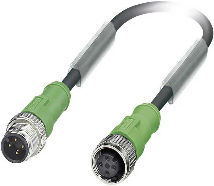 Кабель для датчиков/исполнителей Phoenix Contact SAC-4P-M12MS/ 1,5-PUR/M12FS 1668373 Количество контактов: 4 1 шт.