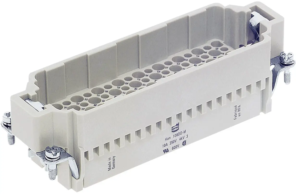 HARTING 09161083001 Штыревой разъем Han® DD 108 + обжимной PE, 1 шт.