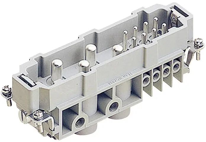 HARTING 09380122601 Штыревая вилка Han® Com, серия Han® Com, 4+ PE/8 (цепи питания и управления), 1 шт.