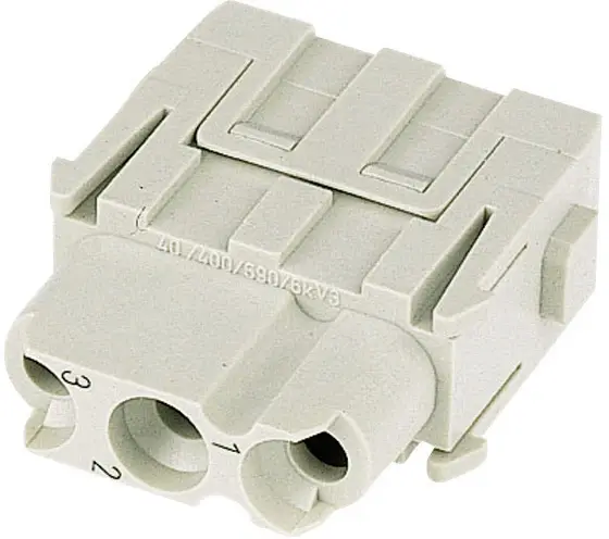 HARTING 09140033102 Вставка гнездового разъема Han® C, серия Han® C-Modul, 1 шт.