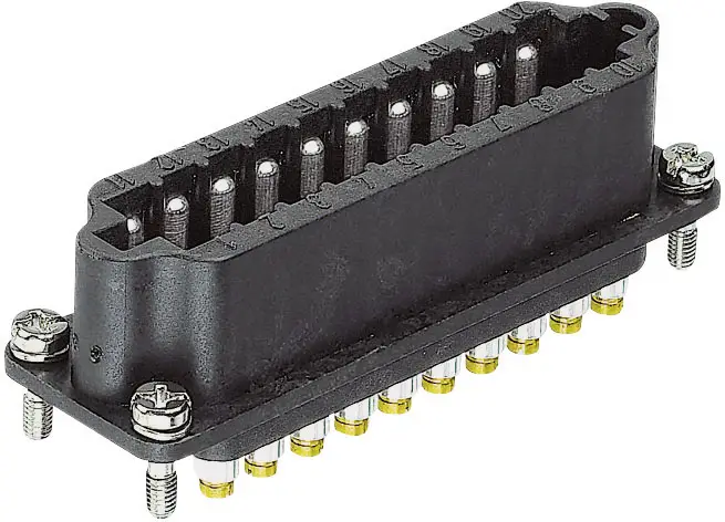 HARTING 09700202622 Штифтовая вставка Han® Staf 20, винт, 1 шт.