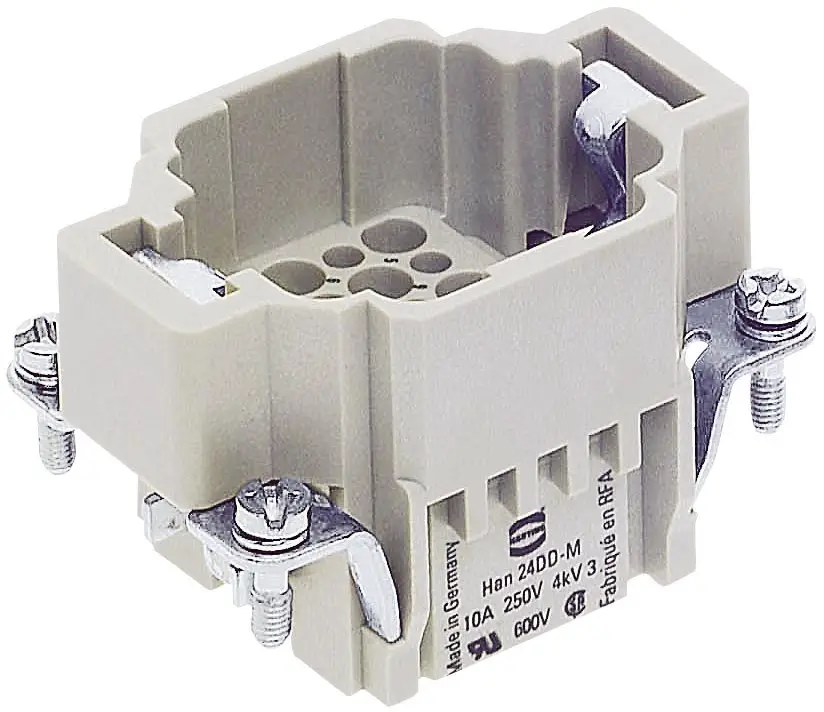 HARTING 09160243001 Вставка чоловічого штифта Han® DD 24 + PE, обтиснута 1 шт.