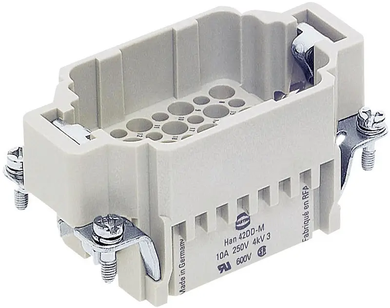 HARTING 09160423001 Вставка чоловічого штифта Han® DD 42 + PE, обтиснута 1 шт.