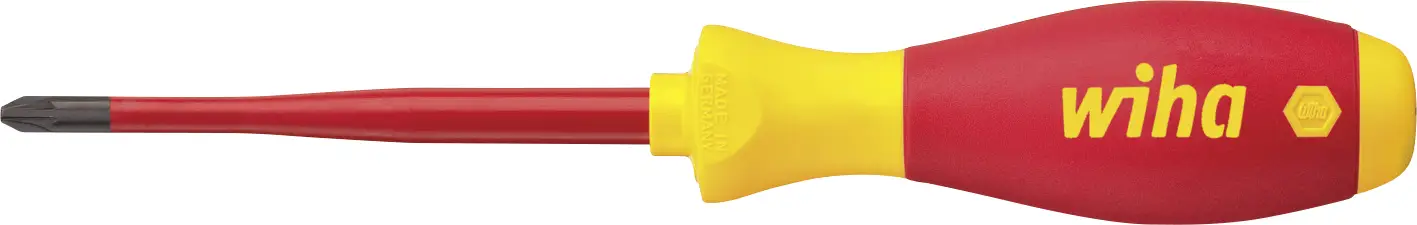 Отвертка плюс/минус Wiha PlusMinus Schraubendreh.SL/PZ1 SoftFinish-slimFix VDE1000V 36329 1 шт.