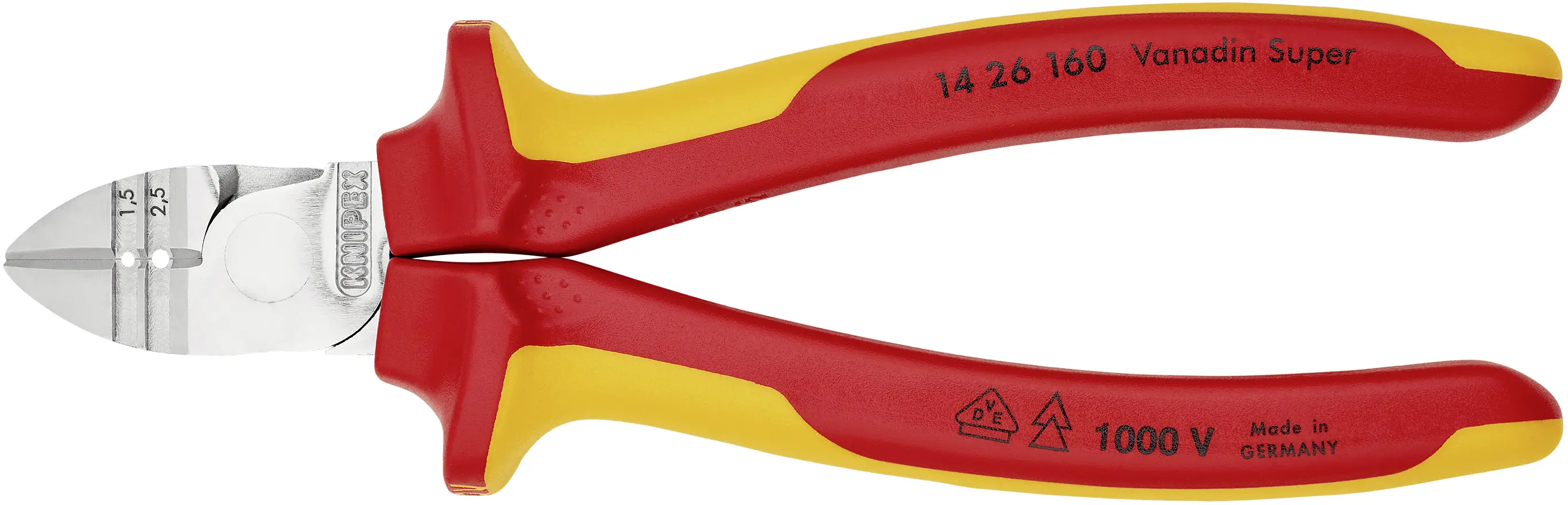 Бокорізи ізольовані Knipex 14 26 160, 160 мм, 60 HRC, VDE