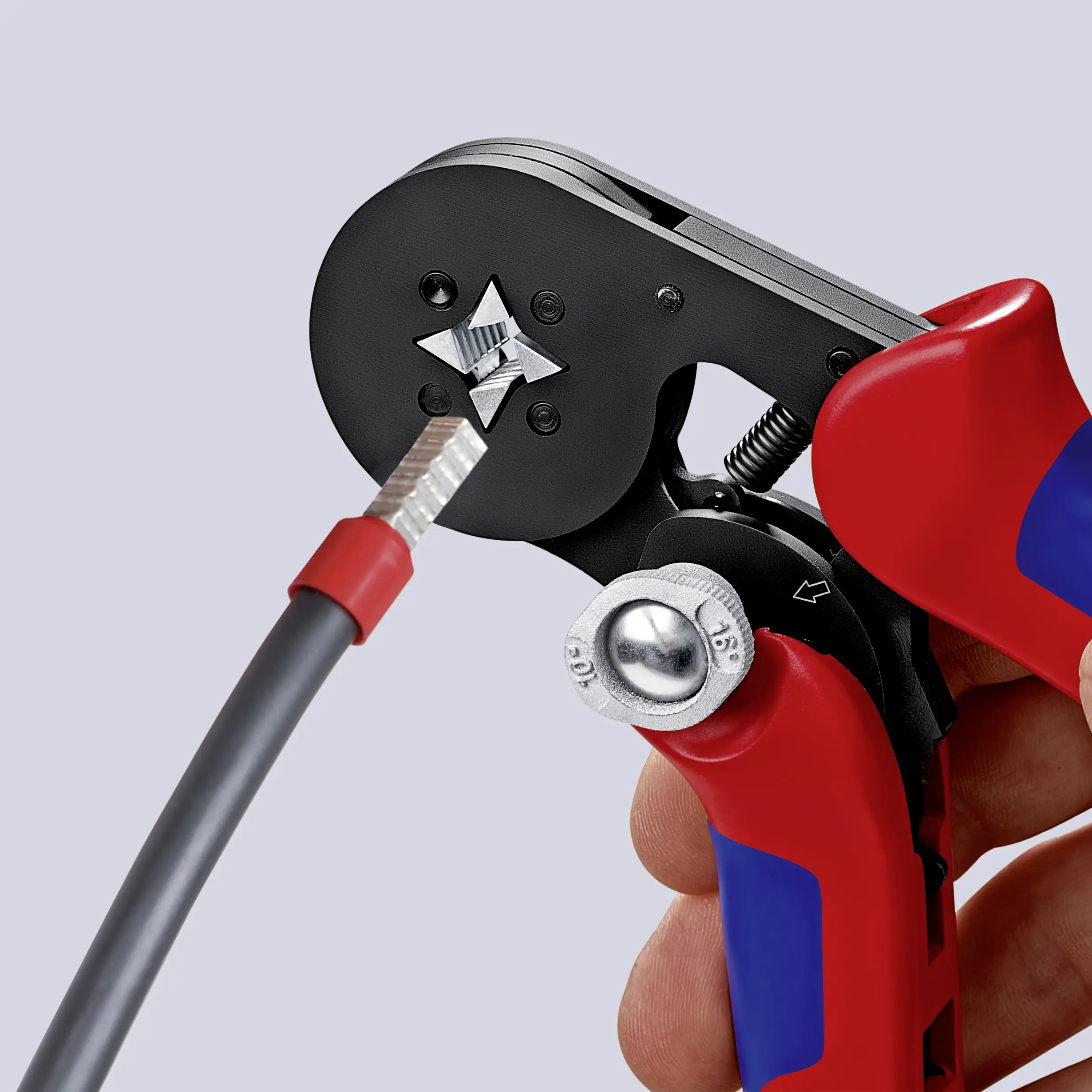Обжимной инструмент Knipex 97 53 04, диаметр обжимного стержня от 0,08 до 16 мм².
