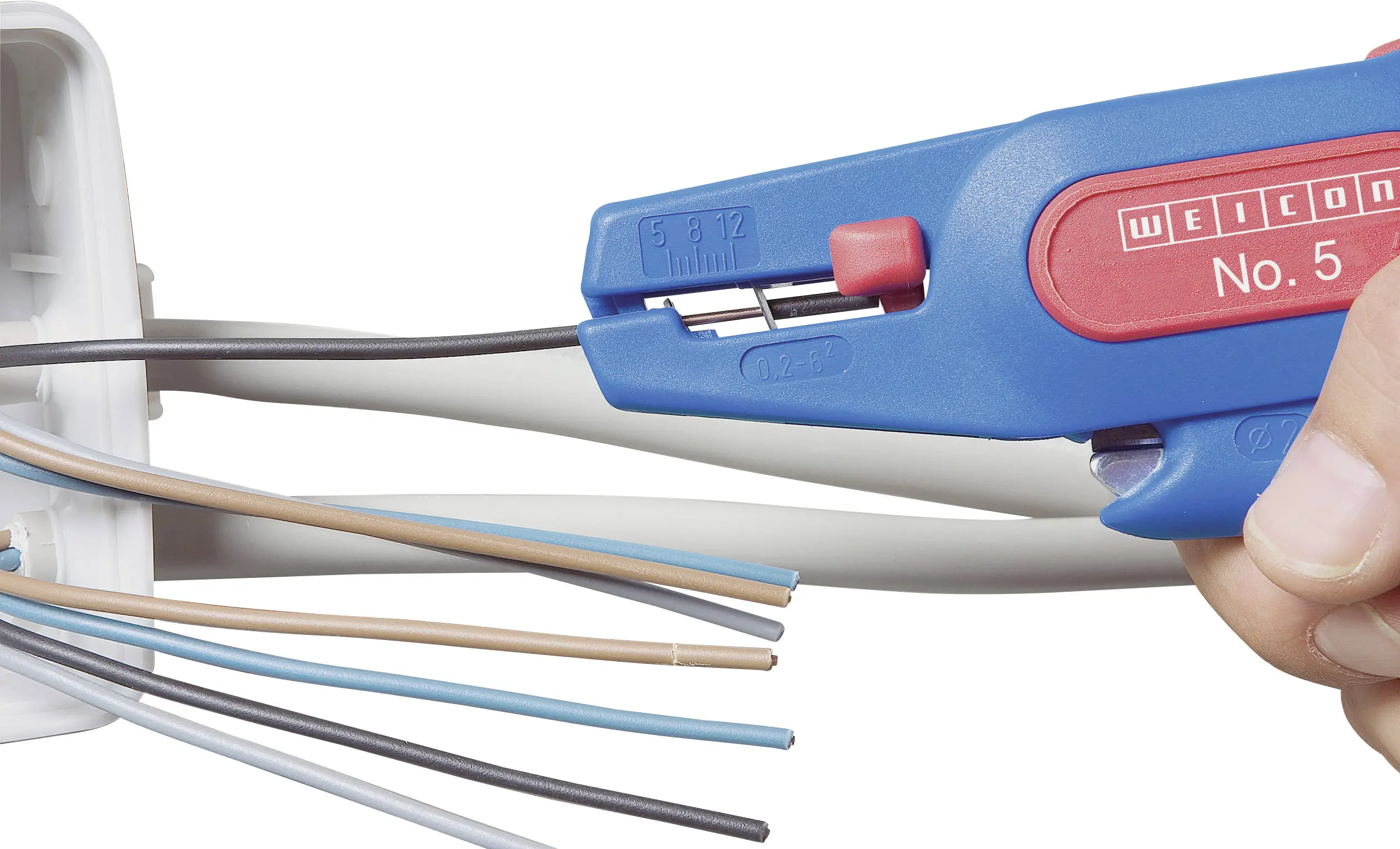 WEICON TOOLS № 5 10006786 для електриків Інструмент для зняття ізоляції дроту від 0,2 до 6 мм² 10 до 24 Сумісний з інструментами W