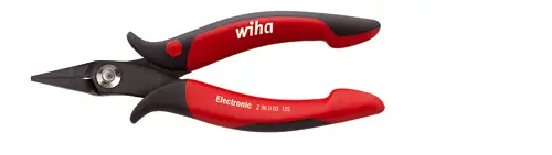 Wiha 26801 — прямые длинногубцы для электроники и механики, длина 145 мм.