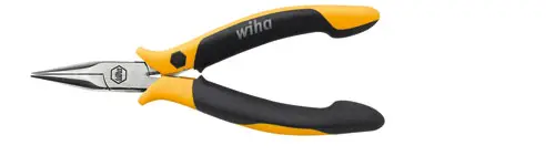 Плоскогубцы Wiha 10348 ESD с круглыми губками, прямые, инструментальная сталь, 120 мм