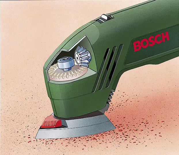 Дельта-шлифовальная машина Bosch Home and Garden PDA 180 0603339003, 180 Вт