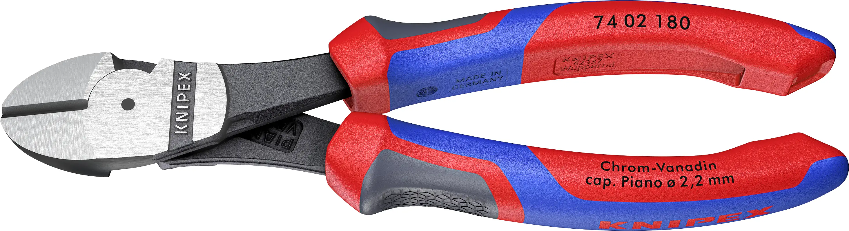 Бокорізи Knipex 74 02 180 потужні, 180 мм, 64 HRC, для майстерні