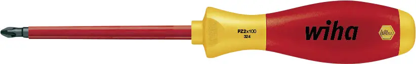 Крестовая отвертка PZ 1 Wiha 324SF PZ 1x80 00878 DIN ISO 8764, DIN EN 60900