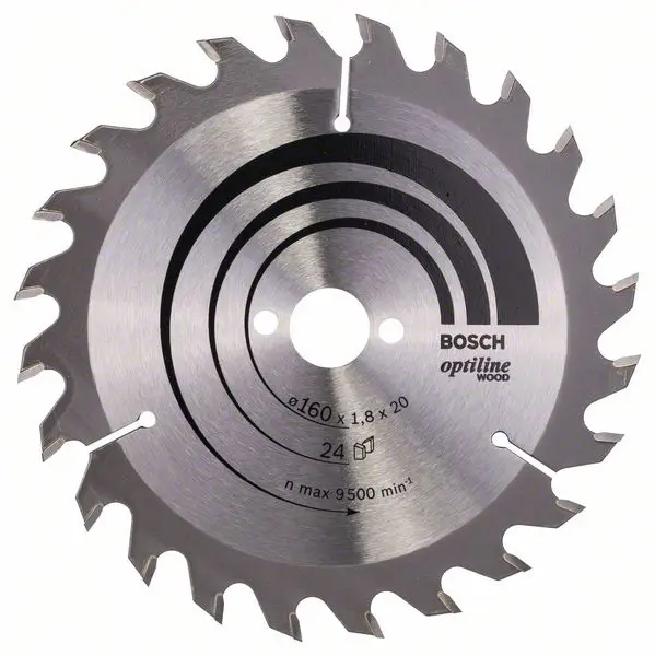Відрізний диск Bosch Accessories Optiline Wood Carbide 160 x 20 x 1,8 мм 1 шт.