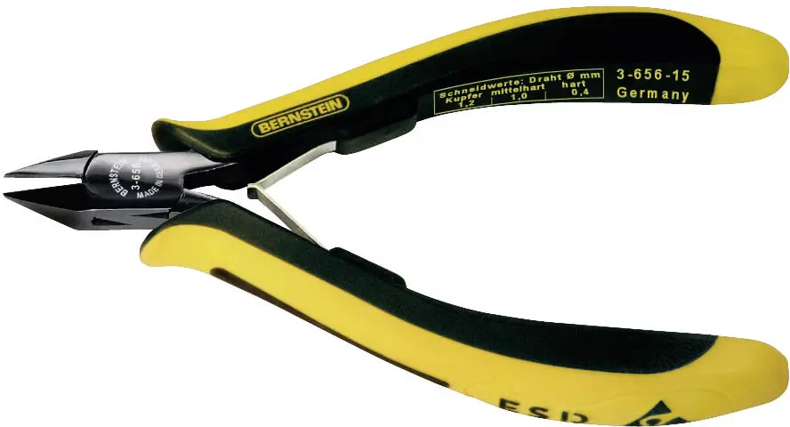 Плоскогубцы BERNSTEIN Tools for Electronics EUROline-Conductive 3-656-15, 125 мм, 65 HRC, ESD