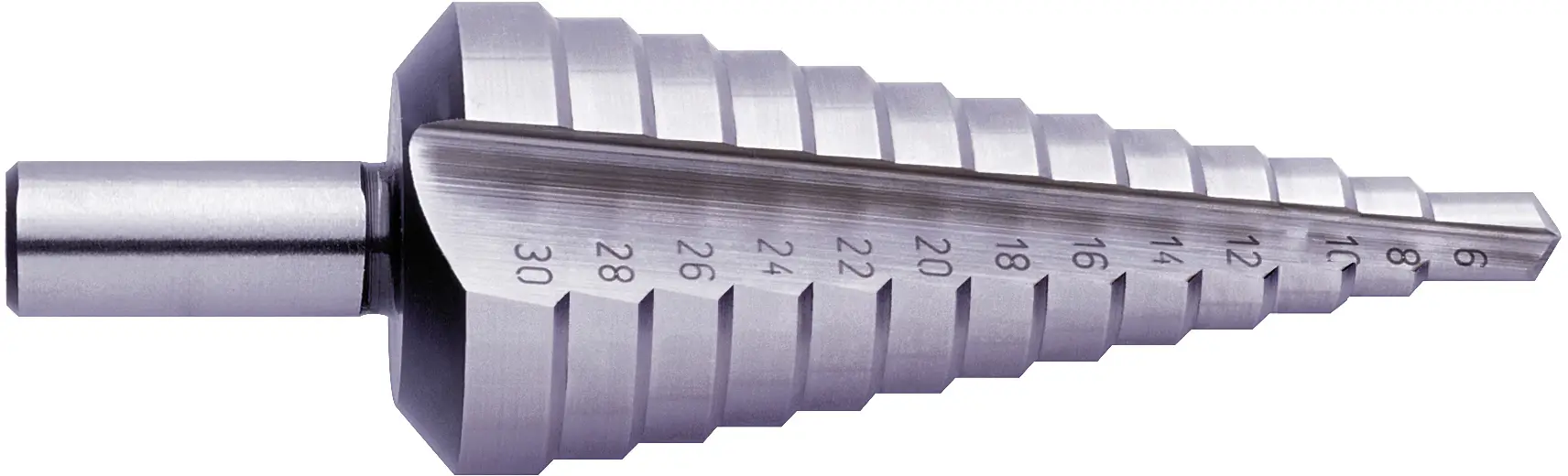 Exact Universal-Stufenbohrer 9–36 мм Maschinenbau HSS plus6 05330 конусное ступенчатое сверло, HSS, 9–36 мм, общая длина 86 мм, 1
