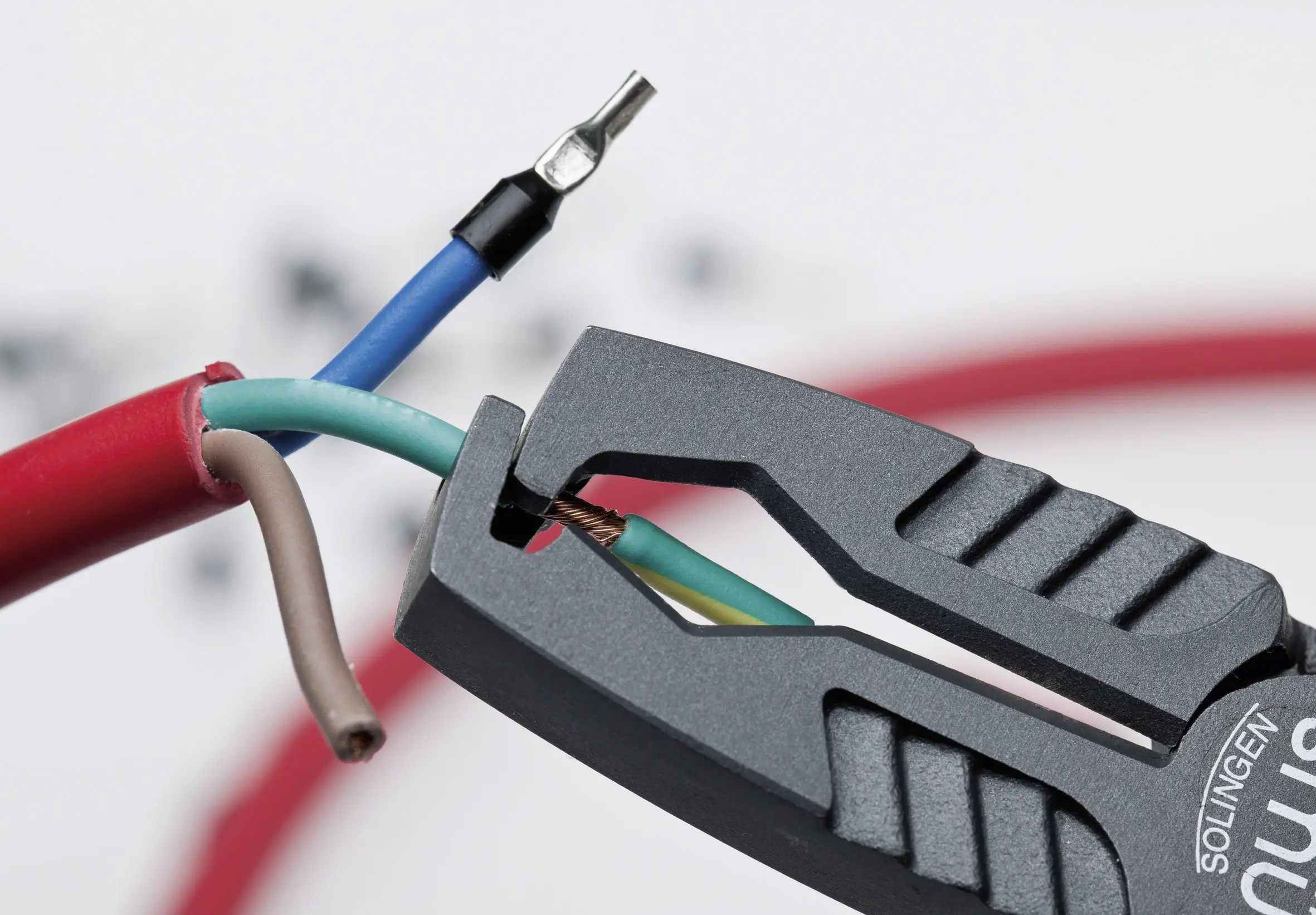 NWS 1451-69-VDE-180 VDE Інструмент для зняття ізоляції з дроту VDE з ізолятором, з ножем для кабелів, з ножицями для кабелів 10 мм