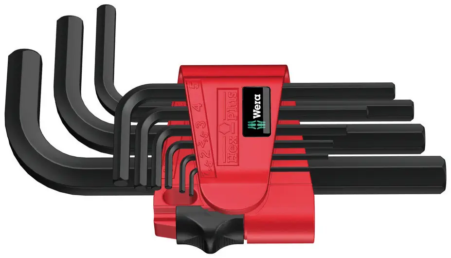 Wera 950/9 BM N Набор Г-образных ключей с внутренним шестигранником 1,5 мм, 2 мм, 2,5 мм, 3 мм, 4 мм, 5 мм, 6 мм, 8 мм, 10 мм 9 шт