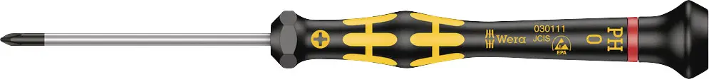 Отвертка Wera 1550 PH 0 с крестообразным шлицем 05030111001