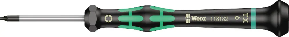 Wera 2067 для электроники и механики Отвертка Torx Размер отвертки T 6 Длина наконечника: 40 мм 1 шт.