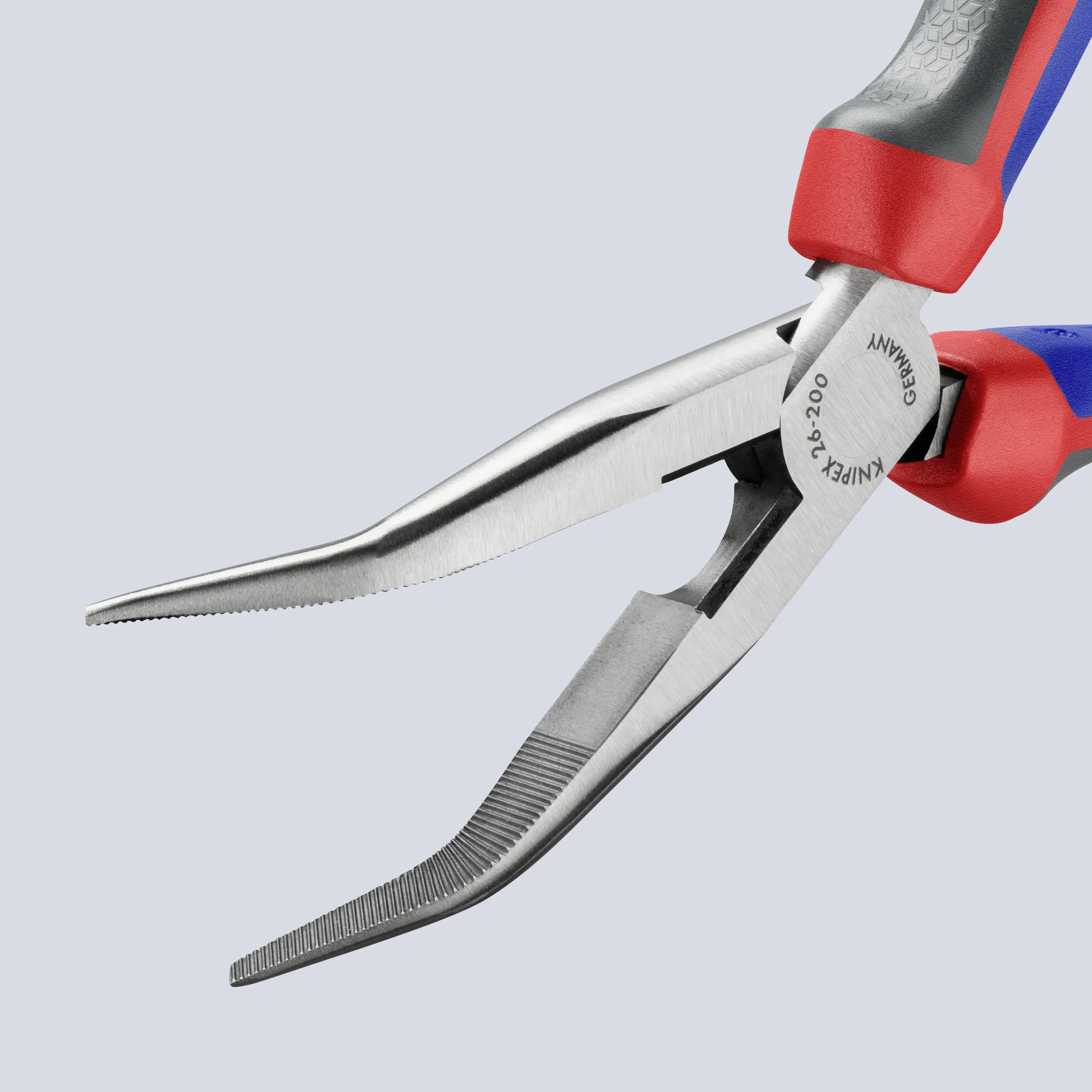 Плоскогубцы Knipex 26 22 200 для мастерской, плоскогубцы с круглыми губками, изогнутые под углом 40°, ванадиевая электротехническа