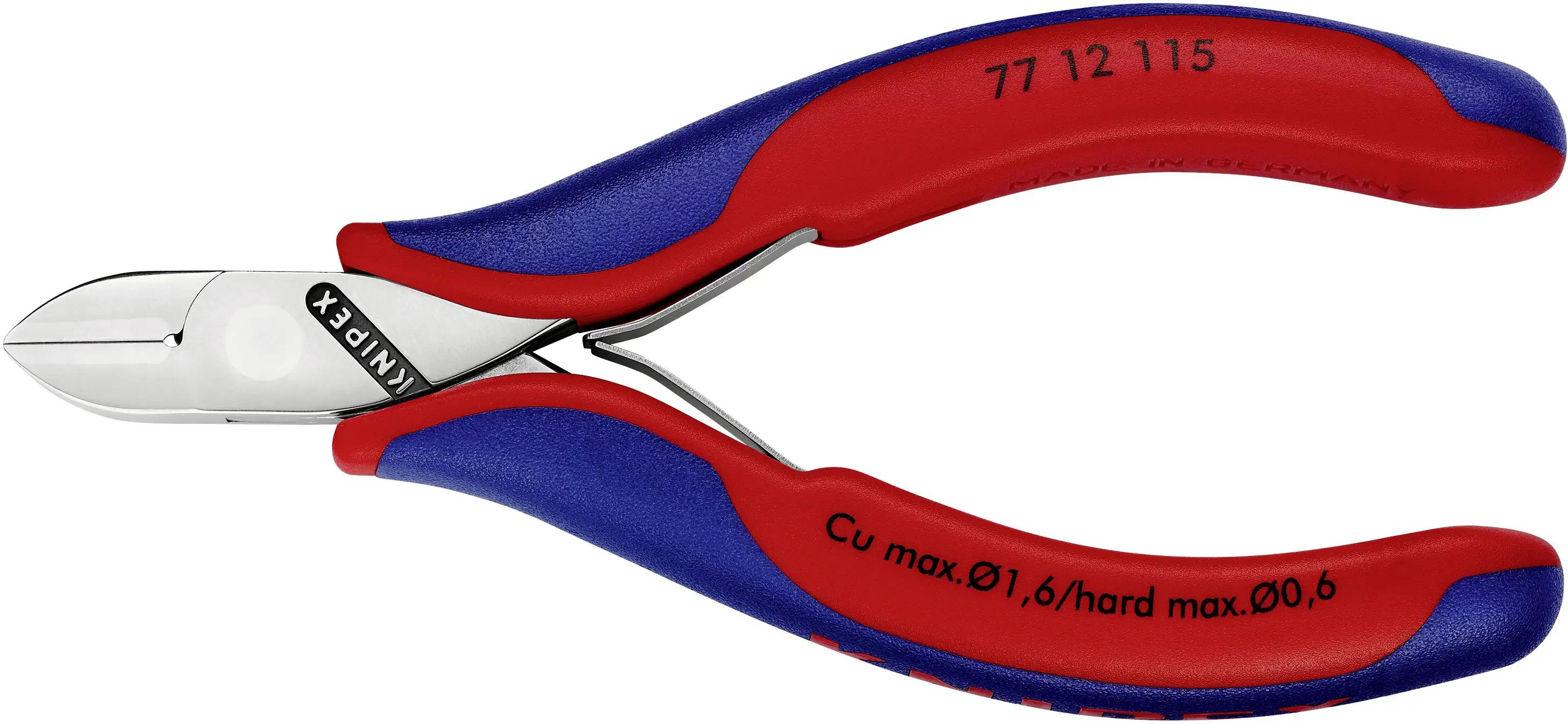 Бокорез Knipex 77 12 115, 115 мм, 62 HRC, для электроники и механики