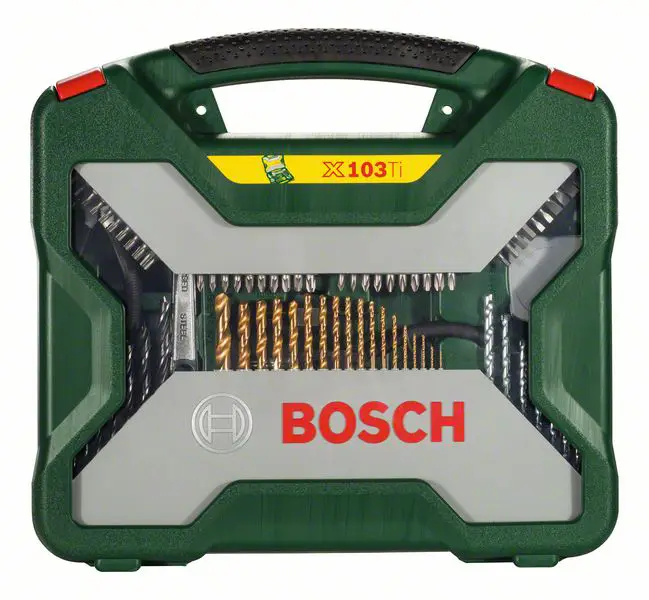 Инструмент Bosch X-Line, набор сверл и бит, 103 предмета.