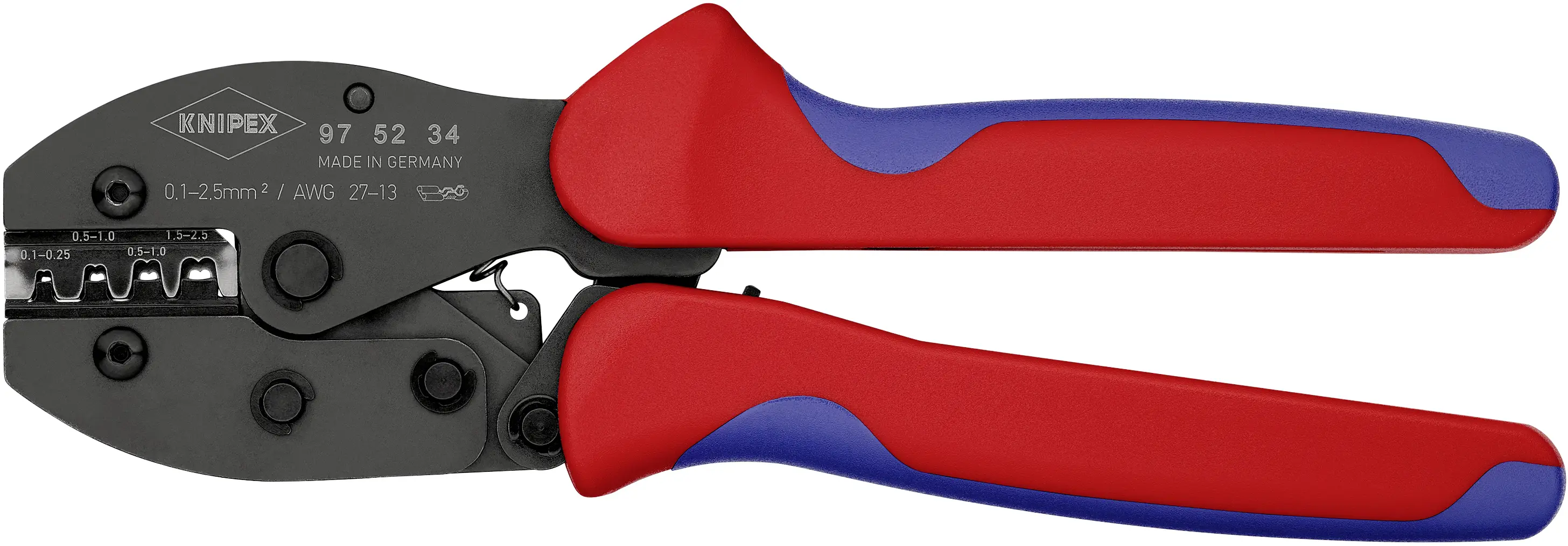 Обжимной инструмент Knipex PRECIFORCE 97 52 34, 0,1–2,5 мм²