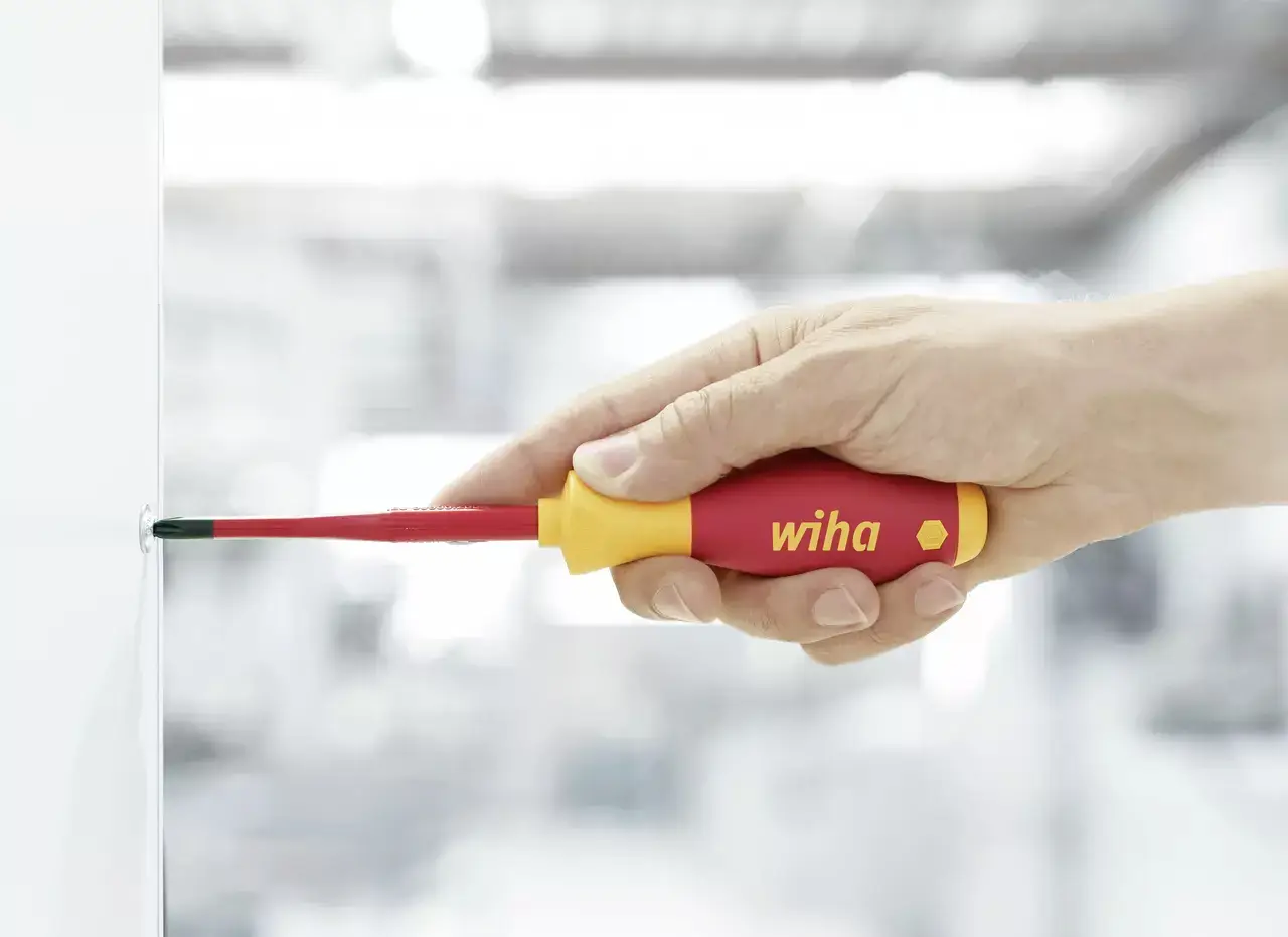 Набір викруток електричних Wiha SoftFinish slimFix 35389, шліцьові, хрестові, VDE, 6 шт.