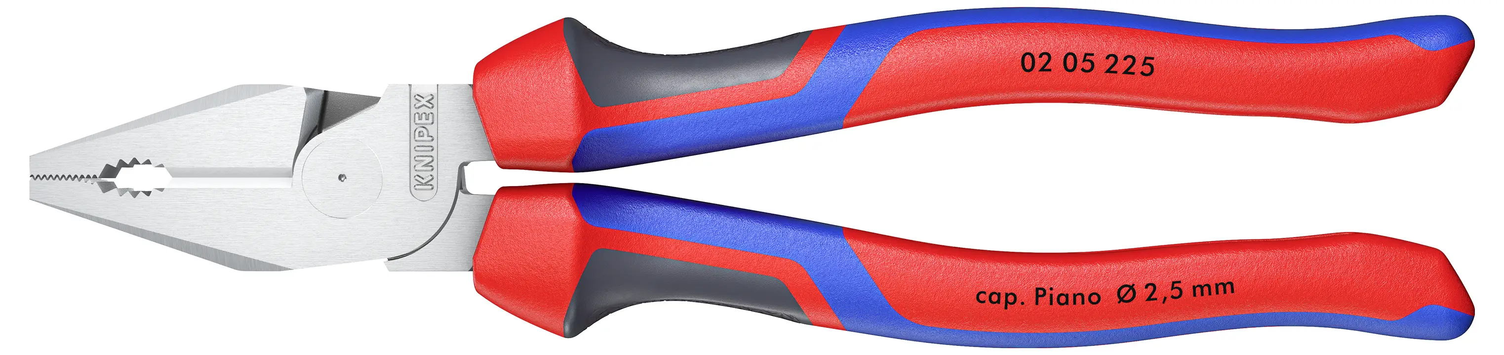 Плоскогубці Knipex 02 05 225, 225 мм, 64 HRC, для майстерні
