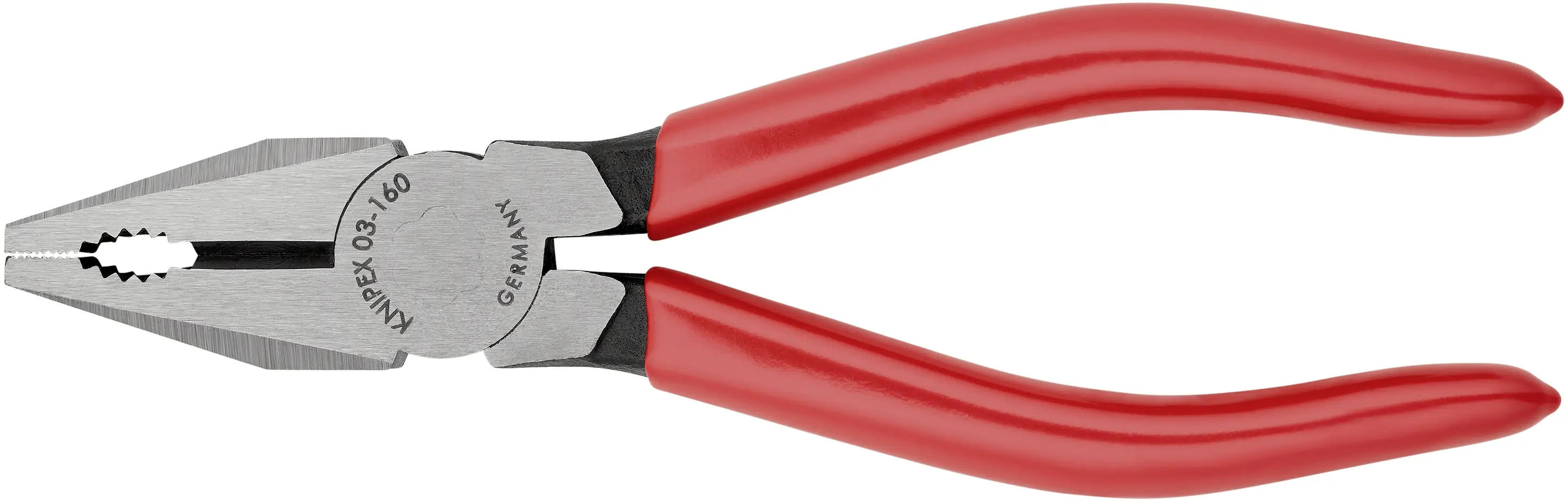 Комбинированные плоскогубцы Knipex 03 01 160, 160 мм, твердость 60 HRC, для мастерской.