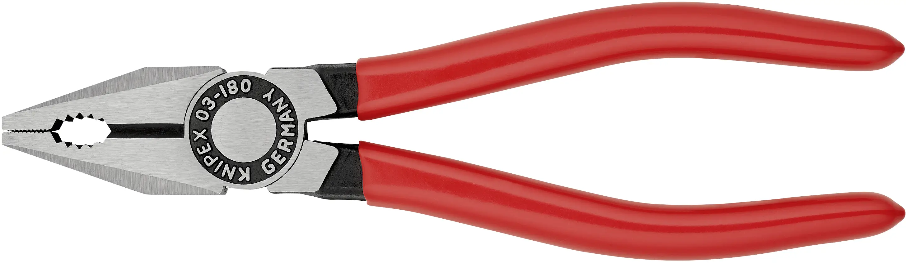 Комбинированные плоскогубцы Knipex 03 01 180, 180 мм, твердость 60 HRC, для мастерской.