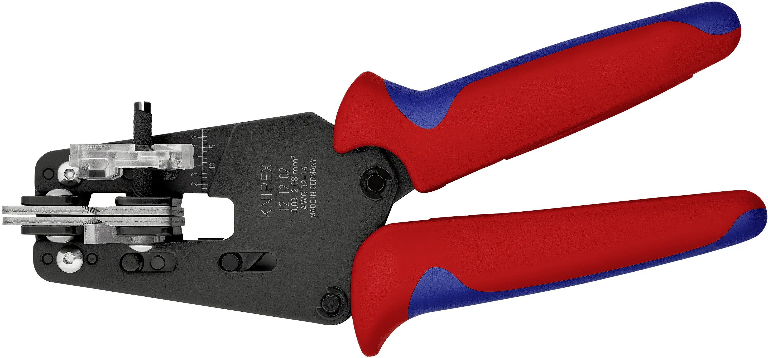 Інструмент для зняття ізоляції дроту Knipex 12 12 02, від 0,03 до 2,08 мм², AWG 14 до 32